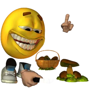 😁 Emoji, Dedo corazón, Ofensivo, Arte digital whatsapp sticker