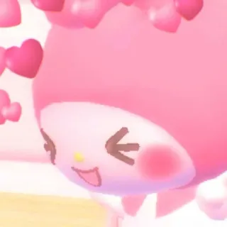 😍 My Melody My Melody, Sanrio, lindo, kawaii, rosa, corazones telegram sticker