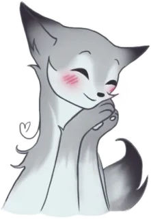 🥰 raposa, animal, fofo, desenho animado, ilustração, adesivo whatsapp sticker