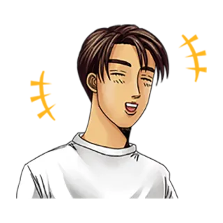 😆 Takumi Fujiwara Initial D Anime, Manga, Initial D, Takumi Fujiwara, Corse automobilistiche telegram sticker