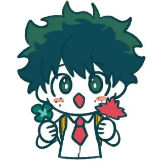 MHA chibi @Alitame72 telegram stickers