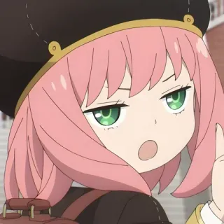 🌺 Anya Forger Spy x Family anime, personaggio, spy x family, anya forger, divertente, carino telegram sticker