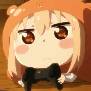 🍣 Umaru Doma Himouto! Umaru-chan Anime, Umaru, Umaru-chan, Gaming, Perezoso, Lindo, Videojuegos telegram sticker