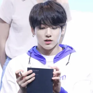 🍪 YOURSELF man, Korean, writing, person, note, K-pop whatsapp sticker