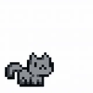 🐈‍⬛ cat cat, pixel art, cute, animals, kitty, feline, grey cat, pet telegram sticker
