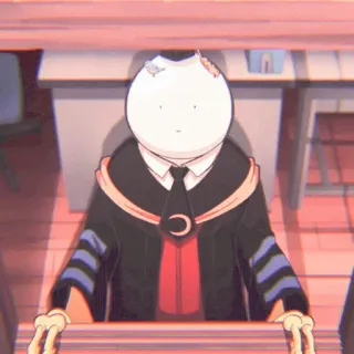 😀 Koro-sensei Assassination Classroom Anime, Professor, Polvo, Alien, Monstro telegram sticker
