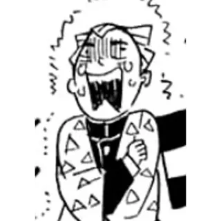 😰 Zenitsu Agatsuma Demon Slayer Anime, Manga, Demon Slayer, Zenitsu, asustado, impactado telegram sticker