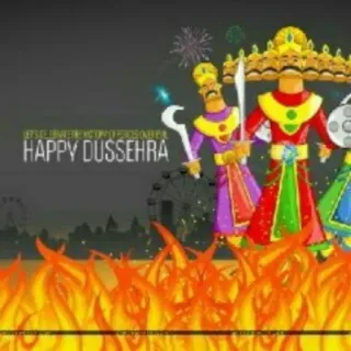 🔥 HAPPY DUSSEHRA festival, dussehra, fire, hindu, celebration telegram sticker