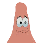 🌟 Patrick Star SpongeBob SquarePants Patricio Estrella, Bob Esponja, dibujos animados, triste, llorando, emoción, rosa, estrella de mar whatsapp sticker