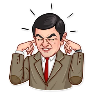 😖 Mr. Bean Mr.ビーン, アニメ, 面白い, キャラクター, コメディアン, 映画 telegram sticker