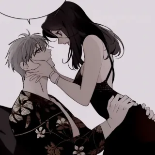 ✖️ miłość, para, romantyzm, objęcie, intymność telegram sticker