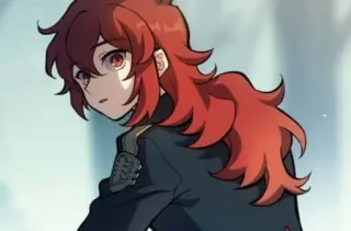 🌟 Diluc Genshin Impact Anime, Video game, Rambut merah, Genshin Impact, Api, Karakter whatsapp sticker