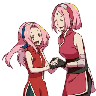 👭 Sakura Naruto anime, sakura, naruto, character, cartoon telegram sticker