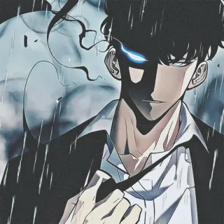 😡 anime, personaje, hombre, pelo negro telegram sticker