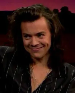 😏 Harry Styles Harry Styles, singer, celebrity, pop star, musician, dimples, One Direction telegram sticker