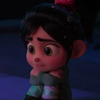 🥨 Vanellope von Schweetz Wreck-It Ralph Disney, Desenho animado, Animação, Personagem, Vanellope von Schweetz, Detona Ralph whatsapp sticker