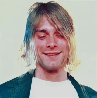 ⚡ Kurt Cobain kurt cobain, nirvana, musik, musiker, grunge, rock telegram sticker