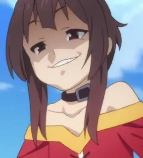 😌 Megumin KonoSuba อนิเมะ, ผู้หญิง, เมกุมิน, Konosuba, เย่อหยิ่ง, น่ารัก telegram sticker