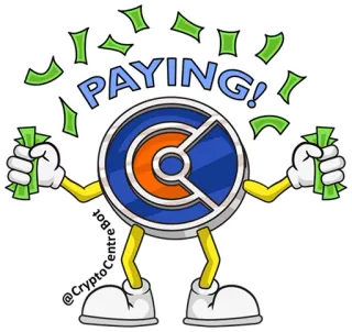 💵 PAYING! argent, paiement, finance, dessin animé, devise, crypto, cryptomonnaie, pièce whatsapp sticker