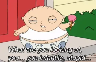 Stewie Feelings whatsapp stickers