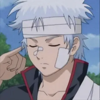 🧊 Gintoki Sakata Gintama Anime, Bandages, Gintama, Gintoki Sakata, Blessé telegram sticker
