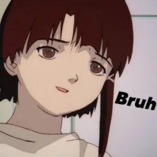 🙂 Bruh Animé, Bruh, Meme, Drôle, Fille whatsapp sticker
