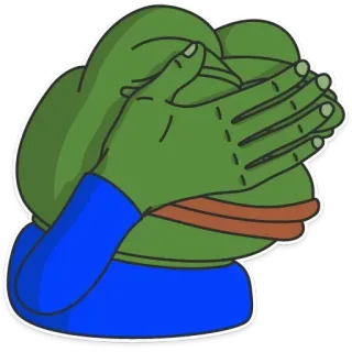 🤦 Pepe the Frog Meme, Pepe, Kikker, Internet cultuur whatsapp sticker