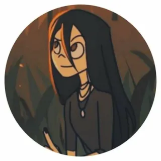 🌟 cô gái, hoạt hình, ngón giữa telegram sticker