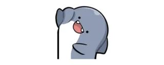 🦈 Cartoon, Animal, Mignon, Monstre, Illustration, Sticker telegram sticker