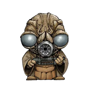 🐥 Momaw Nadon Star Wars alien, star wars, gun, space, sci-fi telegram sticker