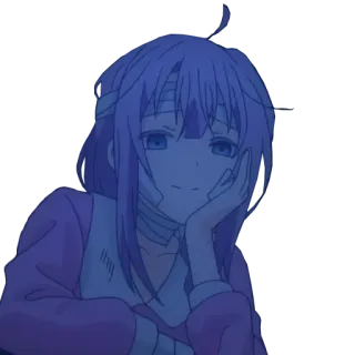 🥰 anime, girl, smile, cute whatsapp sticker