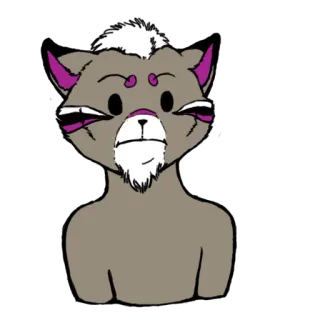 😐 Katze, Fellwesen, Anthropomorph, Kreatur, Tier, Cartoon telegram sticker