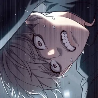🥜 manhwa, scary, tense, crazy, ominous telegram sticker
