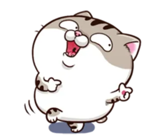 🕺 Katze, Cartoon, süß, lustig, Meme whatsapp sticker