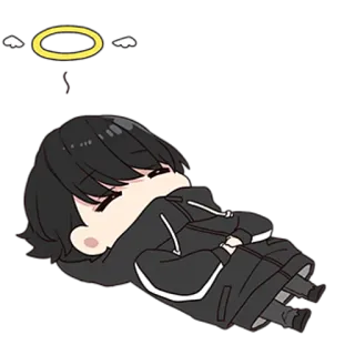 😇 Chibi, Anime, Personnage, Cartoon, Mignon telegram sticker