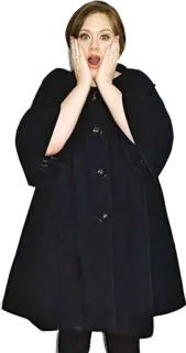 🙆 Adele cantante, mujer, retrato, persona, famosa, impactada telegram sticker