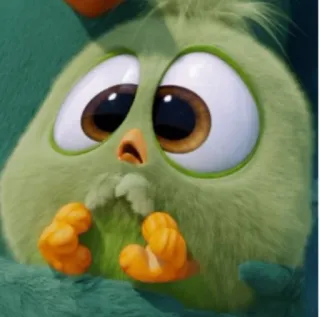 😨 Zeta's Baby Bird Angry Birds Movie 2 vogel, schattig, baby vogel, Zeta's baby vogel, Angry Birds Film 2, cartoon whatsapp sticker