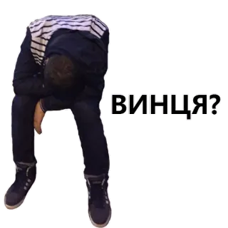 😑 ВИНЦЯ? telegram sticker