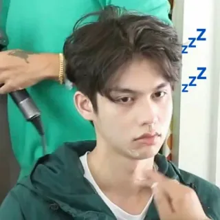💤 ZZZZ сонный, уставший, мужчина, zzz, портрет whatsapp sticker
