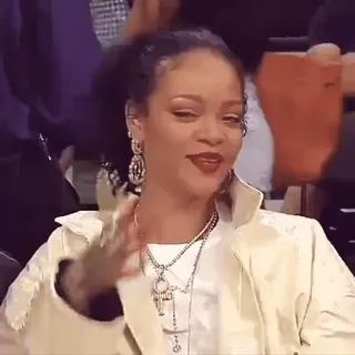 ๐ Rihanna Rihanna, singer, wave, celebrity, pop star whatsapp sticker