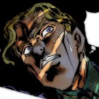 💣 Yoshikage Kira JoJo's Bizarre Adventure Manga, Anime, Retrato, Yoshikage Kira, JoJo's Bizarre Adventure telegram sticker