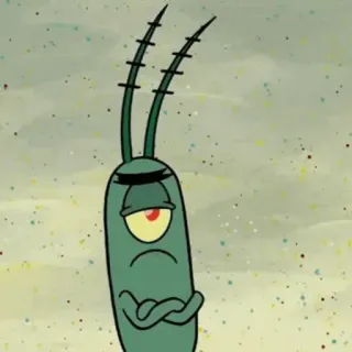 🧿 Plankton Spongebob Squarepants Plankton, Spongebob, kartun, animasi, karakter, Nickelodeon telegram sticker