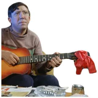 🥺 musician, guitar, singer, man, music telegram sticker