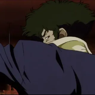 🚀 Spike Spiegel Cowboy Bebop 애니메이션, TV 시리즈, SF, 카우보이 비밥, 스페이스 웨스턴, 캐릭터, 스파이크 스피겔 whatsapp sticker