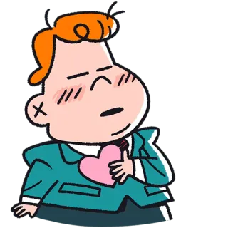 🥰 Desenho animado, Coração, Amor, Personagem, Romance, Fofo telegram sticker