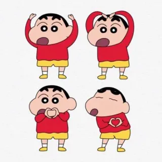 🥰 Shin-chan Crayon Shin-chan Anime, Cartone animato, Carino, Adesivo, Crayon Shin-chan, Shin-chan telegram sticker