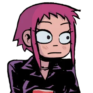 Scott Pilgrim whatsapp stickers