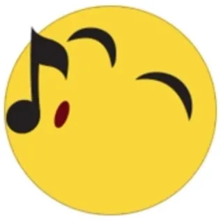 🤭 Emoji, Musica, Nota, Faccia, Occhiolino telegram sticker