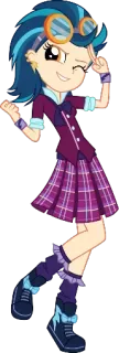 😉 Sonata Dusk My Little Pony: Equestria Girls Cartoon, Anime, Schulmädchen, Lila Rock, Sonata Dusk, My Little Pony whatsapp sticker