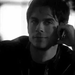 ▪️ Damon Salvatore The Vampire Diaries Damon Salvatore, Pamiętniki Wampirów, wampir, Ian Somerhalder, serial TV, postać telegram sticker
